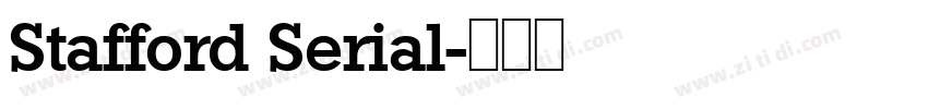 Stafford Serial字体转换